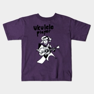 Ukulele Player (Female) by Pollux Kids T-Shirt